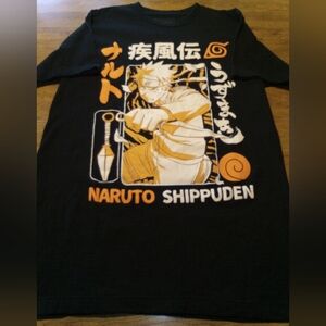 Naruto Shippuden Black Size Medium Official Shippuden Collection Graphic T-Shirt